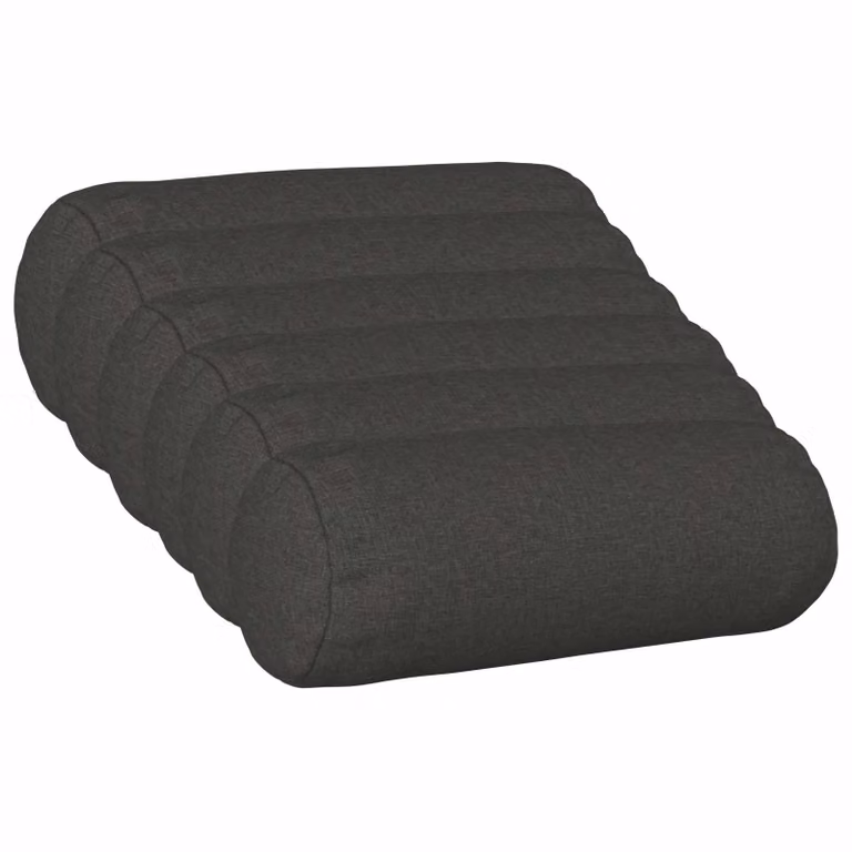 Set di 6 federe rotonde vidaXL HEERLEN in tessuto grigio, Ø 15 x 40 cm