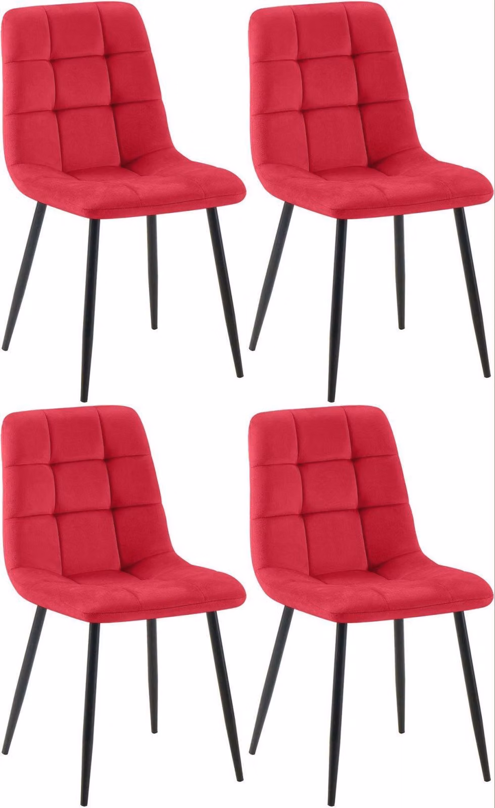 Set di quattro sedie da pranzo - sedie da cucina - comfort di seduta di lunga durata