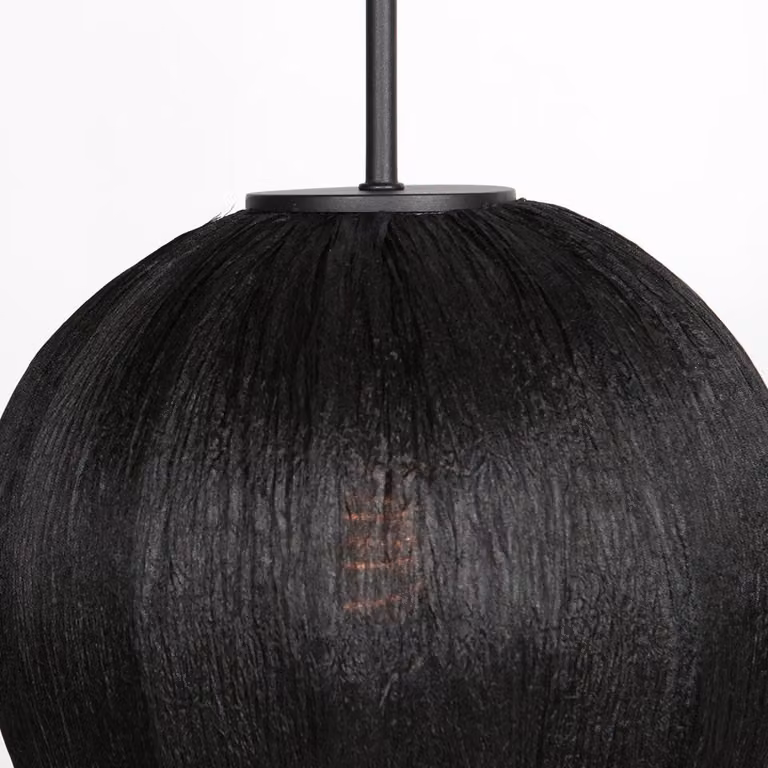 Lampada a sospensione - nero - HaloSwap - metallo tessile - Ø 25cm - E27 - 4297ZW - Mexlite