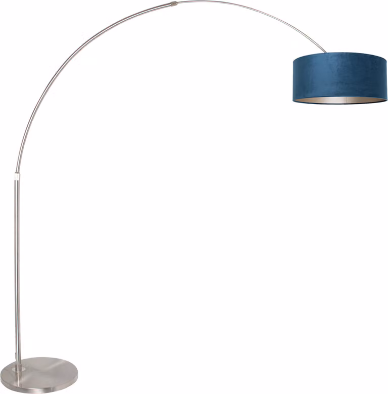 Lampada da terra - acciaio - Sparkled Light - metallo tessile - Ø 45cm - E27 - 8241ST - Steinhauer