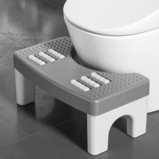 Azomor: sgabello ergonomico da bagno per adulti e bambini contro i disturbi intestinali