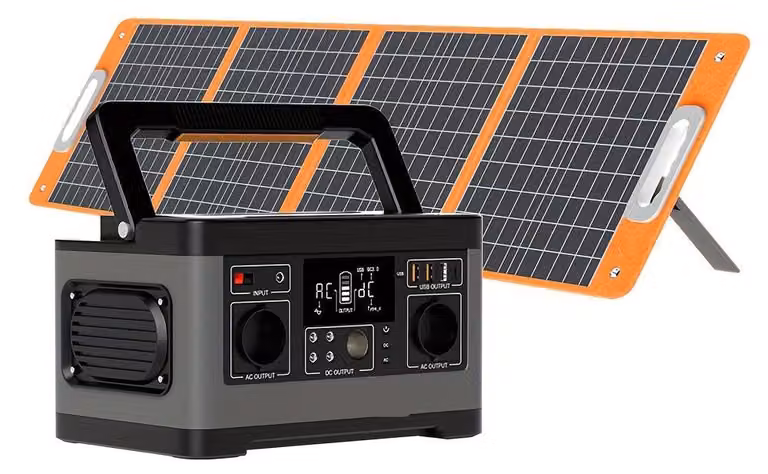 Centralina di alimentazione portatile - Generatore portatile - Batteria esterna - Alimentazione di emergenza - Alimentazione per campeggio - Potenza: 500W