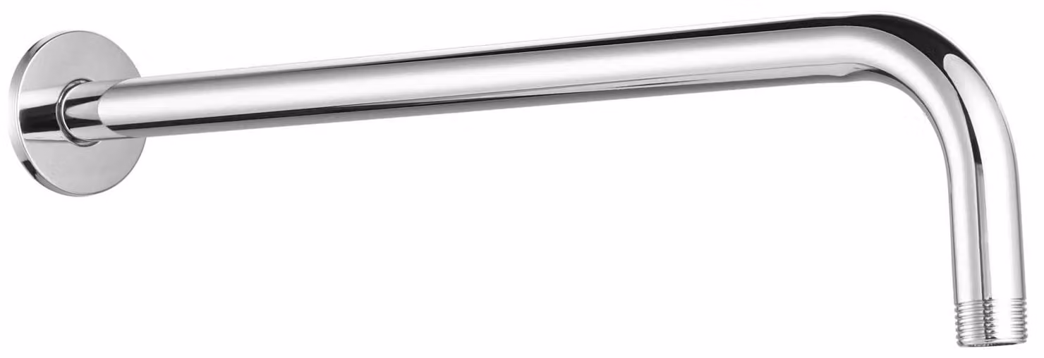 Prolunga per doccetta fissa, con flangia e nastro in teflon, lunghezza 38 cm