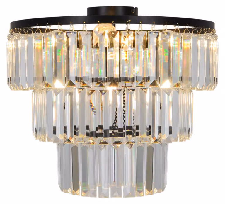 Lampada da soffitto TIFANNY P17127-4-BK Linea Zuma