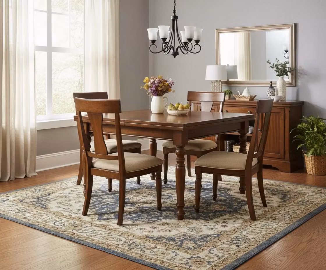 Tavolo allungabile quadrato in legno massello marrone Mobili 2G L/P/H: 100 x 100 x 78 cm – 2