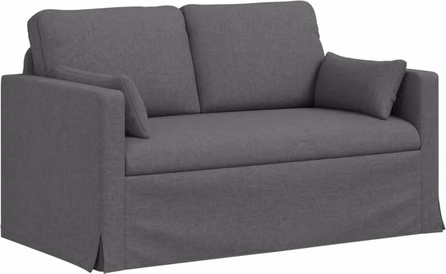 Divano | Divano da soggiorno | Sofa Grigio scuro 139 x 78 x 80 cm Tessuto