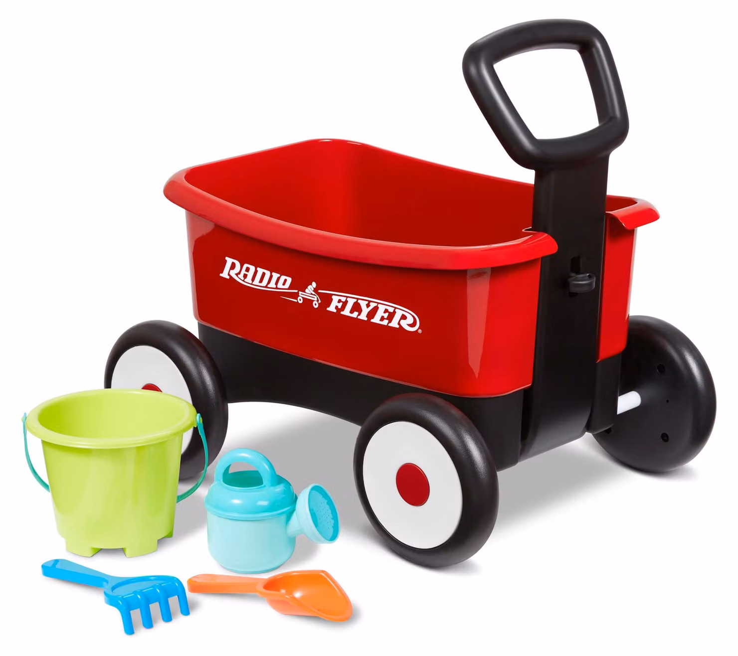Radio Flyer: Carrello a spinta e trenino con accessori da giardino
