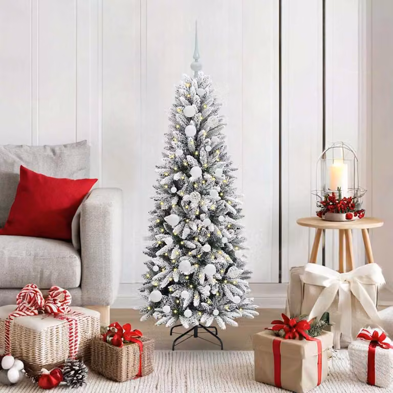 Maison Exclusive - Albero di Natale artificiale, colore bianco, altezza 120 cm