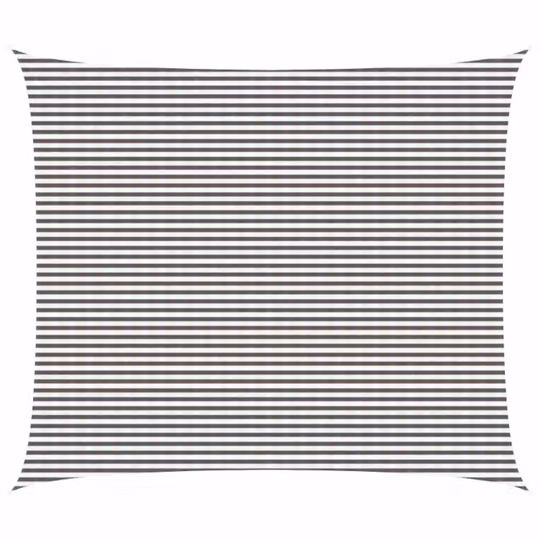 Telo Ombra Rettangolare vidaXL in HDPE Grigio Chiaro e Bianco 6 x 8 m