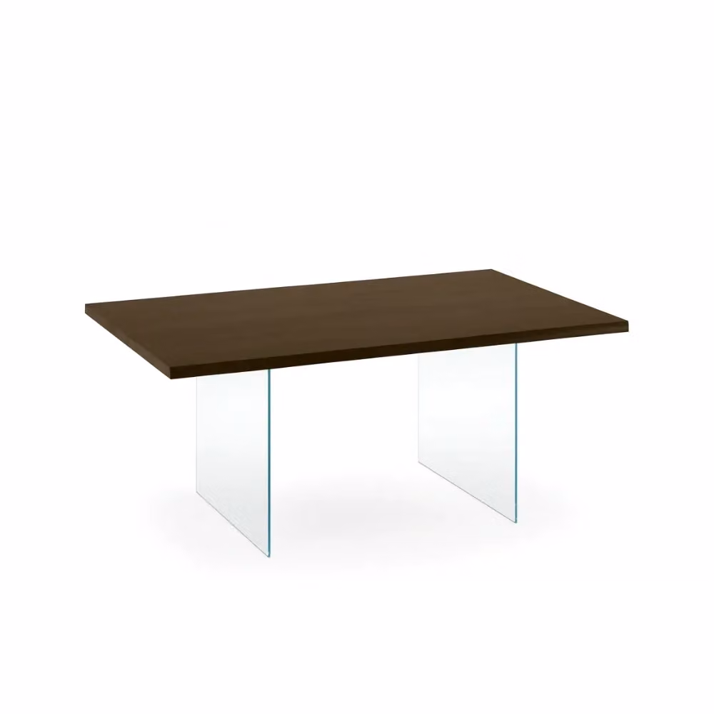 Tavolo da pranzo fisso Forest in legno impiallacciato rovere termocotto marrone Duzzle L: 200 cm, P: 100 cm – 2
