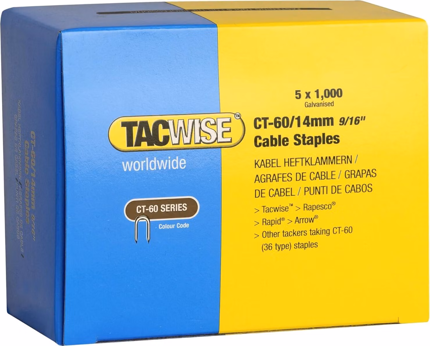 TACWISE 356 TACWISE Morsetto per cavi CT-60/14 mm, zincato