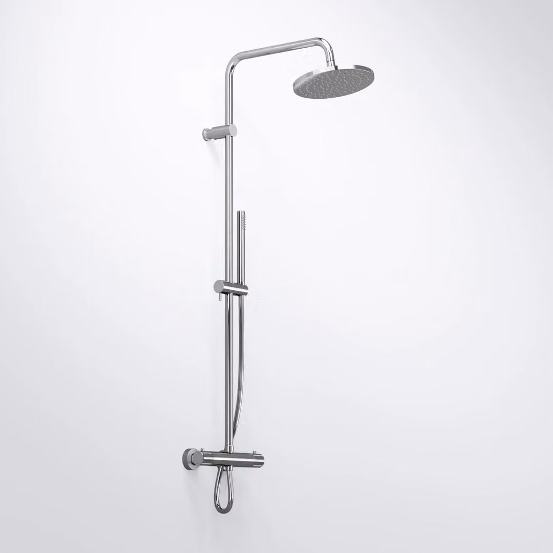 Steinberg Série 171 Système de douche, set complet avec thermostat, douche de tête et douchette à main, 1712721, 1712721