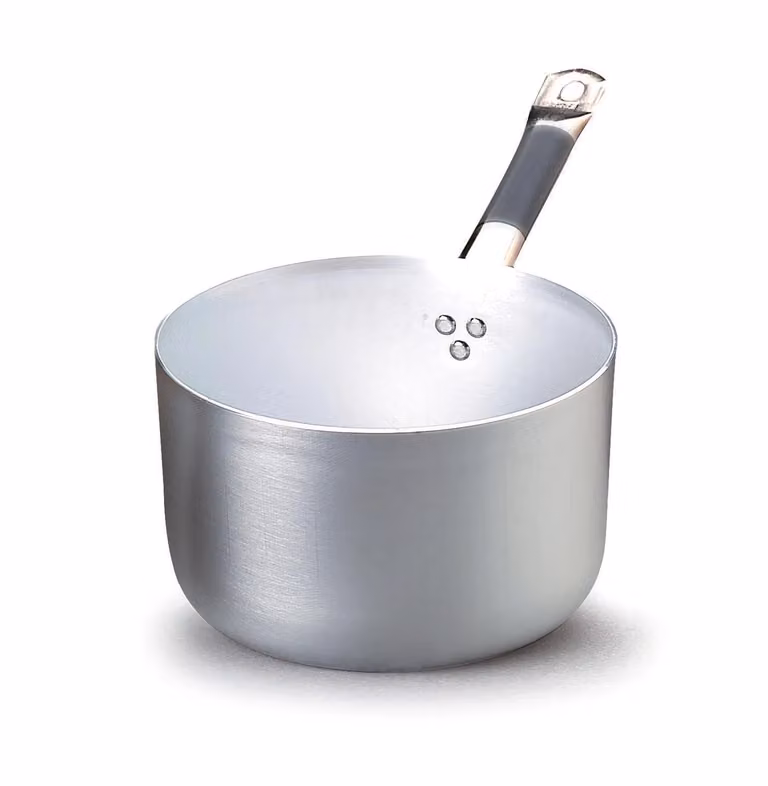 Casseruola Alta in Alluminio per induzione con un manico in acciaio inox, spessore 3 mm, diam. 24cm