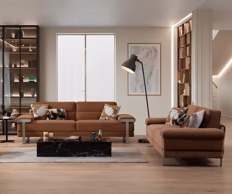 Wohnzimmer Set Sofagarnitur Set 3+3 – Gemütlich und stilvoll für Ihr Zuhause.