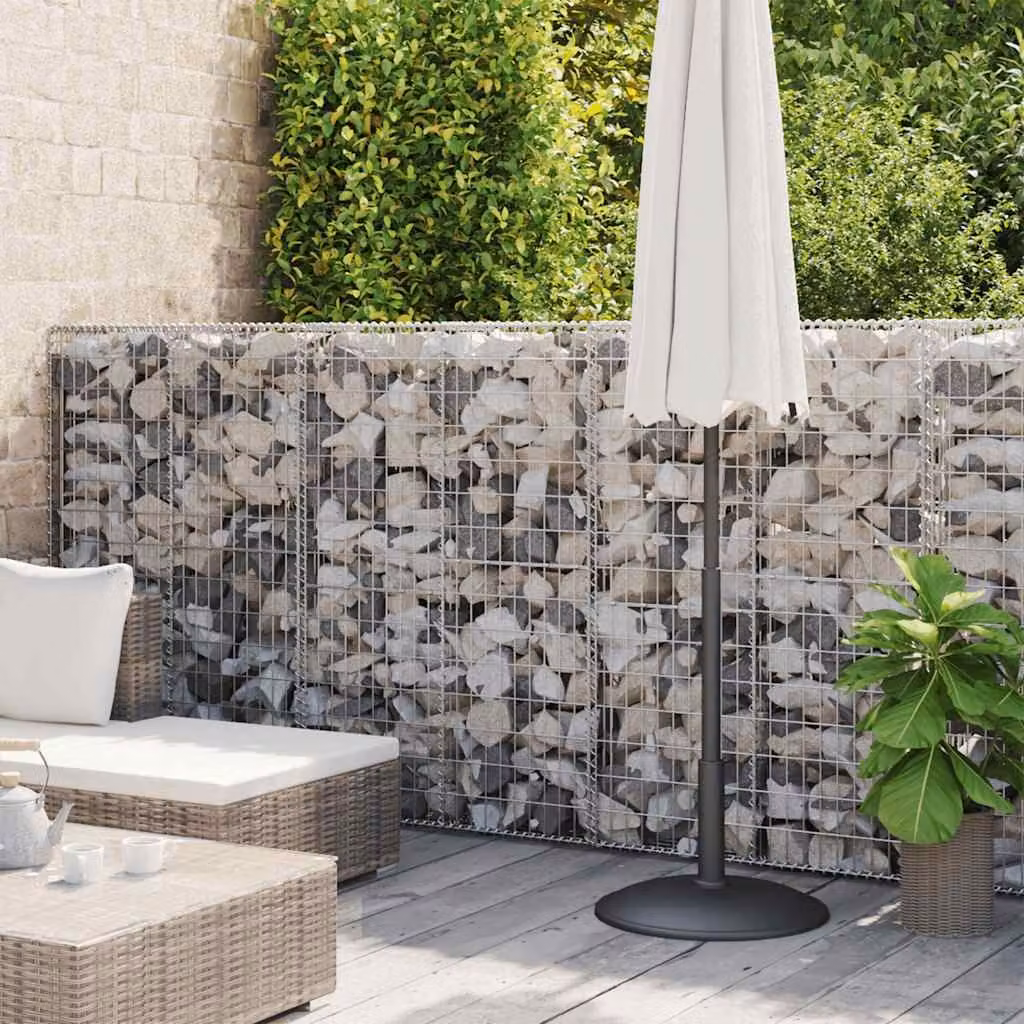 Gabbione in rete in acciaio zincato vidaXL grigio L: 300 cm, P: 30 cm, H: 100 cm – 1