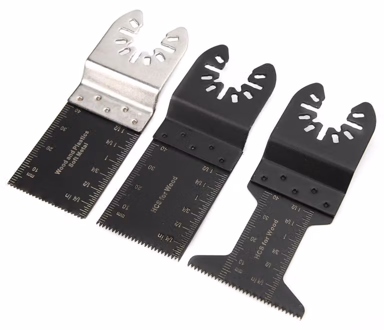 Omgoods - Set di lame per seghetto da 50 pezzi - Bimetalliche/Acciaio al carbonio/Acciaio inossidabile - Kit di fissaggio rapido - Adatto per utensili multifunzione - Ideale per demolizioni/impiantistica - Lame per seghetto