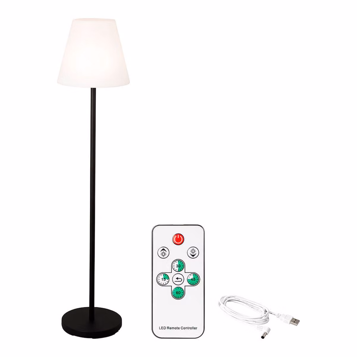 Lampada da terra Lumineo 894459 150 cm Ricaricabile