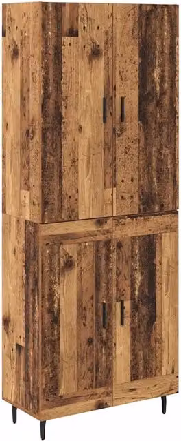Set di 2 Credenze Moderno DESIGN IN in Legno e Vetro, Colore Marrone, L: 180 cm, H: 69,5 cm, P: 34 cm – 1