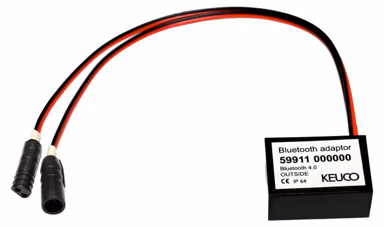 Adaptateur Bluetooth KEUCO pour mitigeur de lavabo électronique, noir, 59911000000, 59911000000