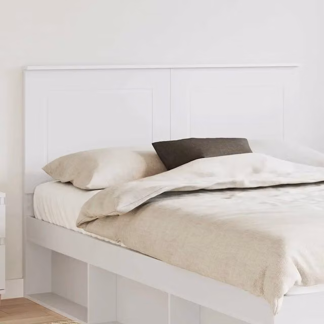 Testiera decorativa moderna vidaXL in legno multistrato bianco, Larghezza: 163 cm