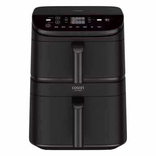 Friggitrice ad aria Cosori Turbo Tower Black con rivestimento in ceramica, capacità 10,8 l, 2630 W, 7 funzioni e 2 motori DC, modello CAF DC121 AEUR – 2
