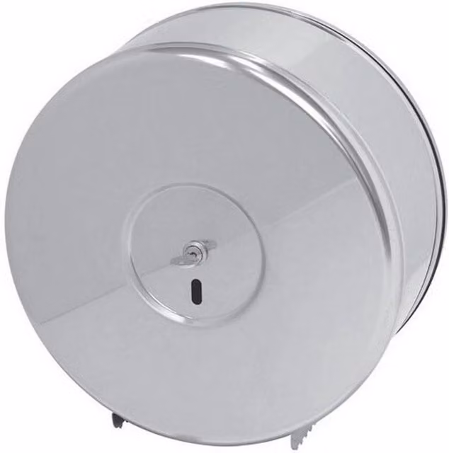 Dispenser rotolone carta igienica in inox lucido