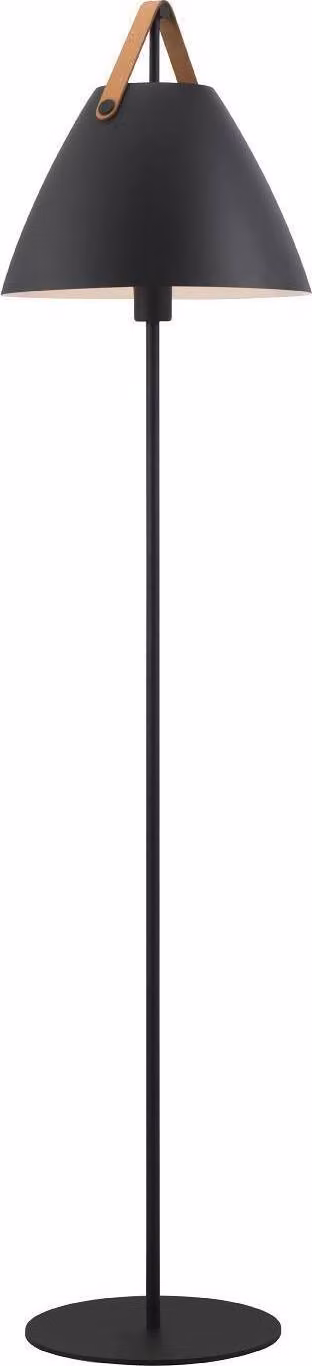 Lampada da terra a cinghia Ø 36 cm lampada da lettura nera