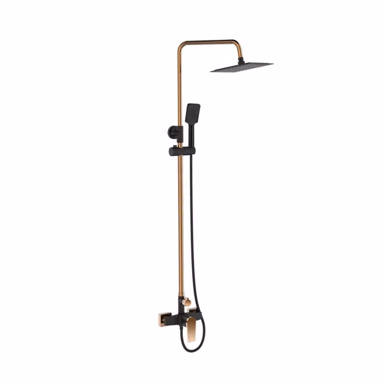Colonna doccia con miscelatore MIDNIGHT nero/oro (AU-35-D14-V)