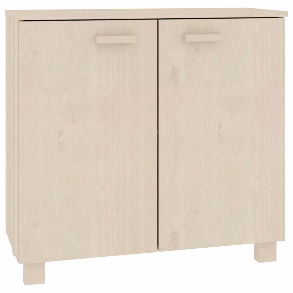 Credenza HAMAR ambra 85x35x80 cm in Legno Massello di Pino