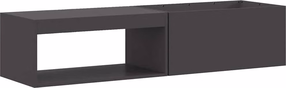 Focolare Nero 160 x 45 x 35 cm Acciaio