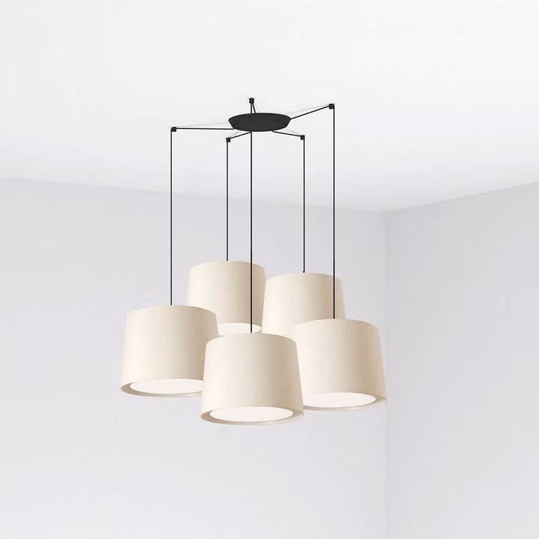 Faro Conga Nero Lampada a sospensione Ø500*350*Ø450 Lampade Bianche
