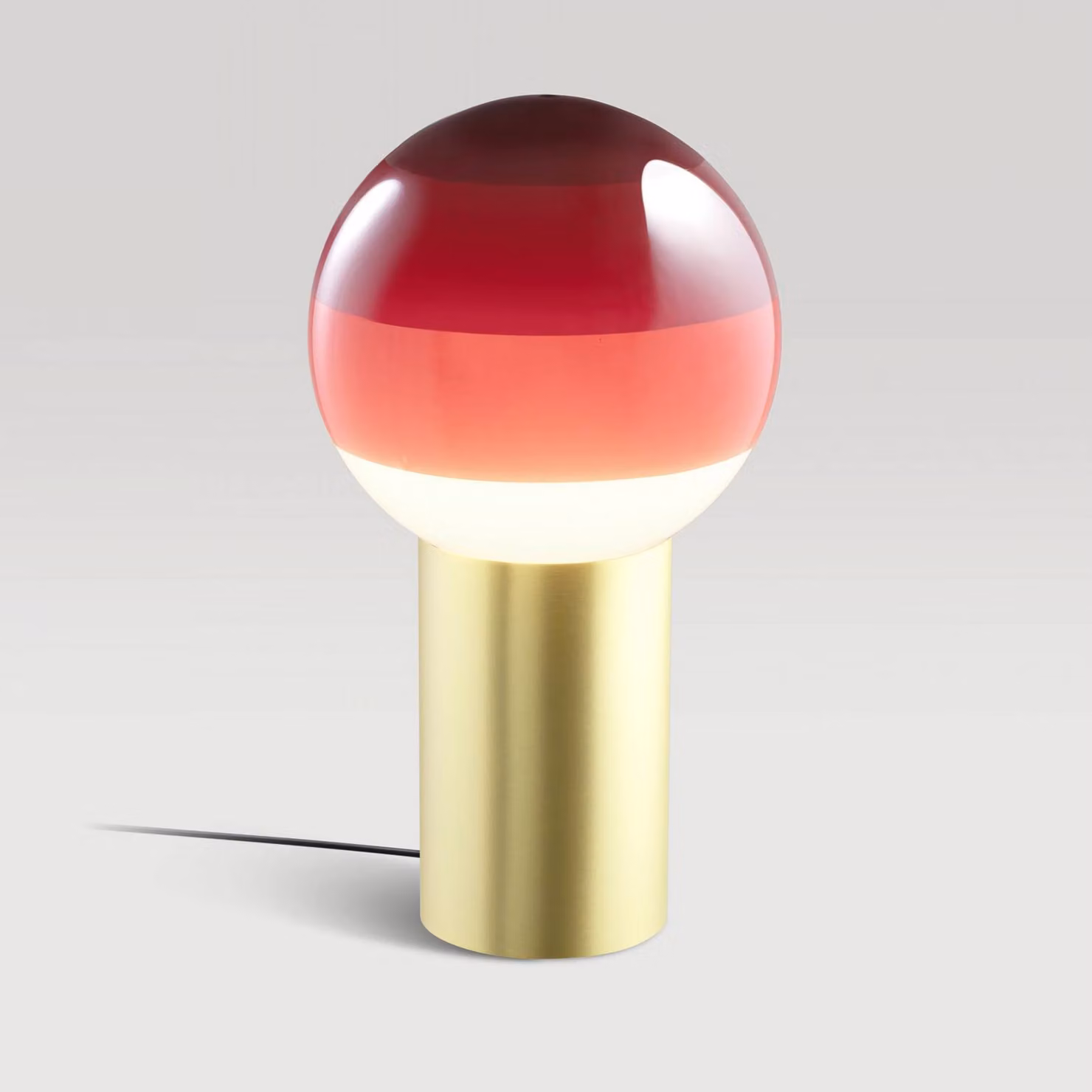 MARSET Lampada da tavolo di design Dipping Light, Rosso, Soggiorno / Sala da pranzo, Vetro, Design, Lampada da tavolo