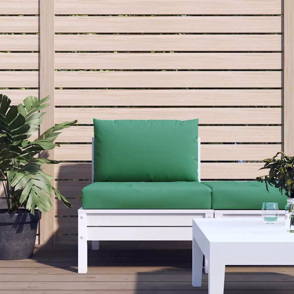 Set di 2 cuscini per pallet vidaXL verdi in tessuto Oxford impermeabile e traspirante, L/P/H: 60 x 60 x 8 cm