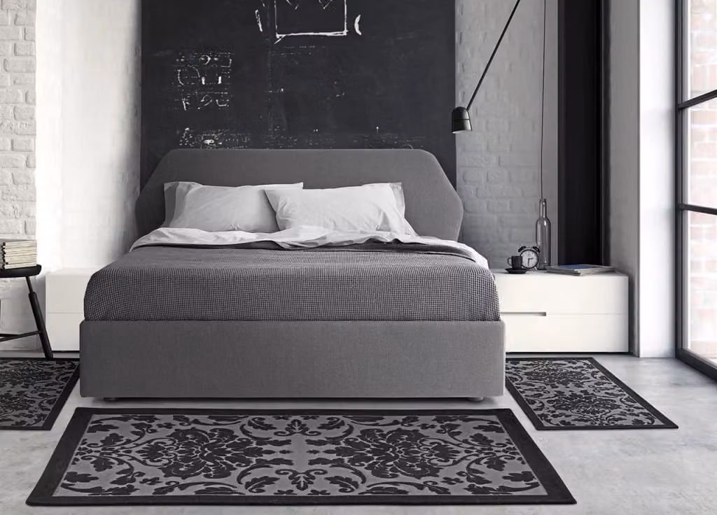 Tappeto Antiscivolo e Lavabile con Disegno Grecale per Camera e Salotto Suardi Nero L: 140 cm, P: 200 cm – 2