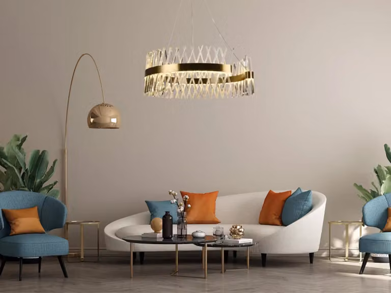 Lampadario a cristalli a LED con telecomando, 175W - J6305/C