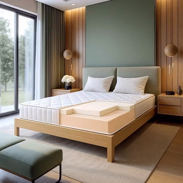 Materasso Ignifugo 180x190 in Memory Foam Alto 20 cm | Ortopedico | Rivestimento Anallergico e Antibatterico | Prodotto in Italia