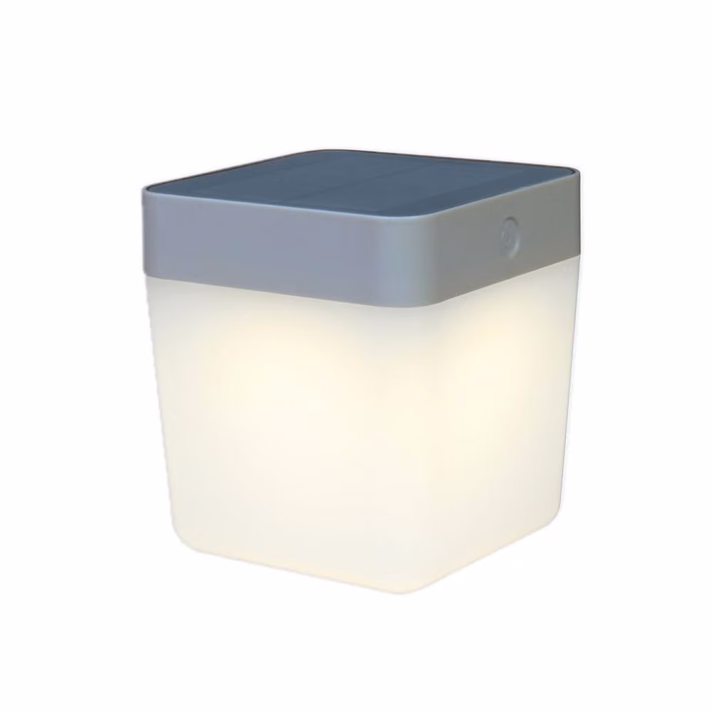Lampada portatile per esterni TABLE CUBE - grigio SOLAR Lutec 6908001337