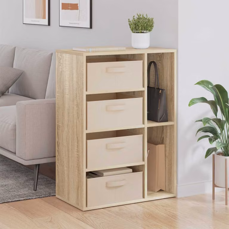 Credenza vidaXL in Rovere Sonoma, design minimalista per soggiorno e sala da pranzo, L 60 cm x P 33,5 cm x H 84 cm