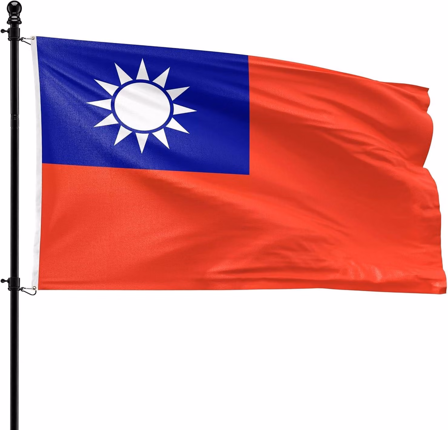 Bandiera di Taiwan, 90 x 150 cm, in poliestere, adatta per l'asta