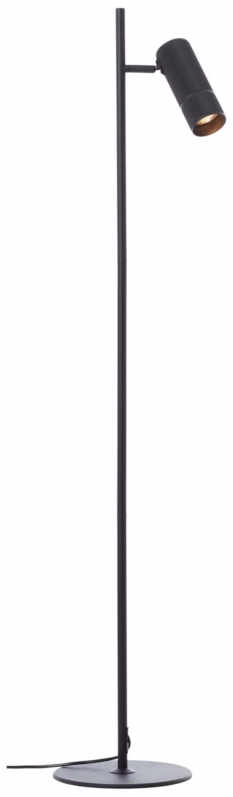 BRILLIANT Lampada da terra Marty, 25 cm, nera, grado di protezione IP20, attacco GU10, con sorgente luminosa LED inclusa e sostituibile