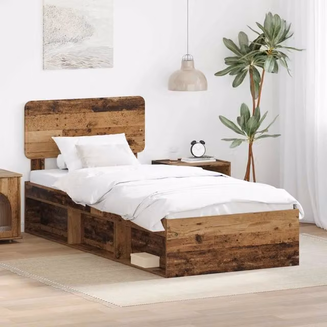 Struttura del letto Legno vecchio 90 x 190 cm Pino massello 3412139