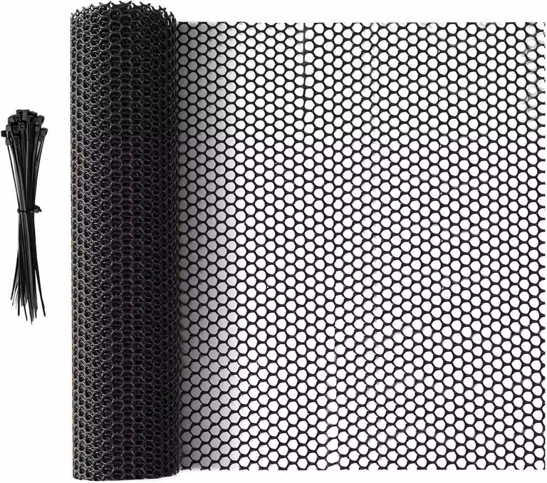 Recinzione in plastica, 10 metri x 40 cm, colore nero, per la protezione dagli animali