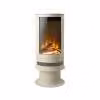 Acantha Orbit camino elettrico 1800 W crema – fiamma LED 3 lati, termostato, telecomando, timer 7 giorni – 95,1 × 42 × 42 cm