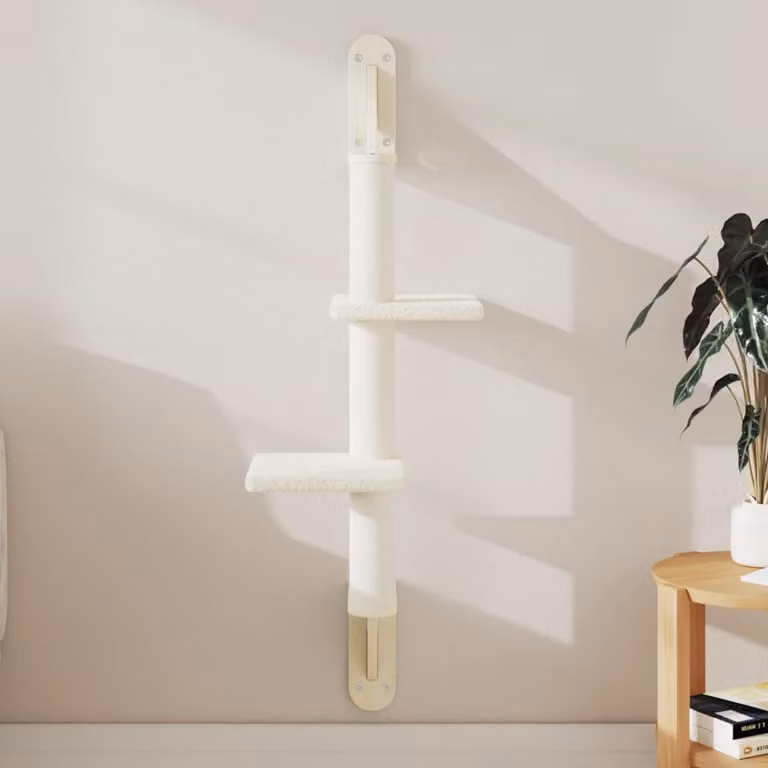 Albero per gatti vidaXL con tiragraffi in sisal sostituibile, colore beige, Altezza: 108 cm