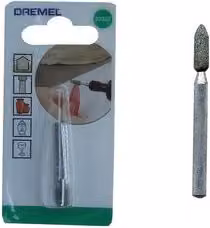 Set di 3 mole abrasive Dremel grigie per miniutensile con diametro di 3,2 mm