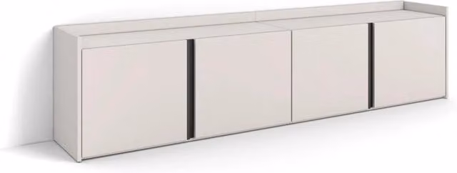 Mobile TV Soggiorno, 207x50x35 cm, Per TV fino a 80", Mobile Soggiorno, Beige