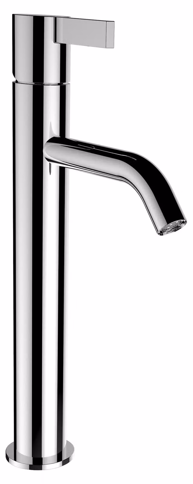 LAUFEN Mitigeur de lavabo sur pied Kartell, bec fixe, sans robinet de vidange, saillie 125 mm, H3113380041201, H3113380041201