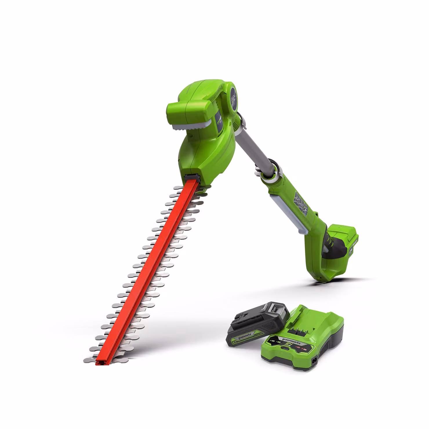 Greenworks POWERALL 24V Tagliasiepi a palo 51cm - Batteria 2Ah