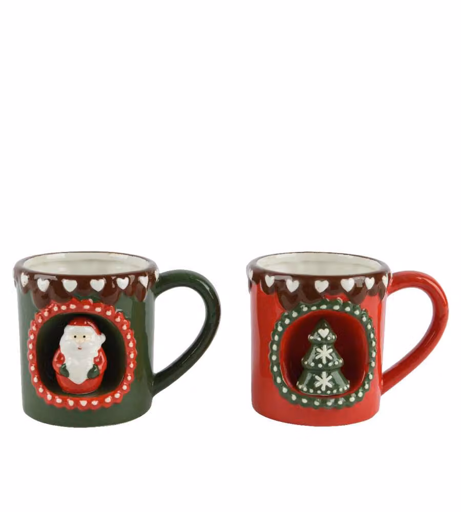 Kitchen Goods Tazza Natalizia in Ceramica - 14x10 cm