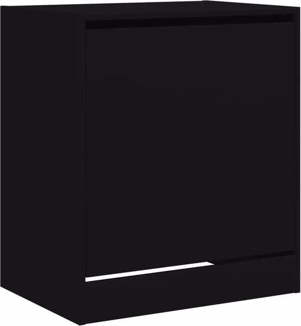 Scarpiera mobile contenitore per scarpe mobile per ingresso/corridoio/soggiorno 60 x 42 x 69 cm legno ingegnerizzato nero 02_0022006
